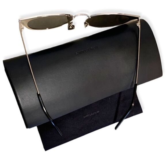 ❤️SOLD❤️Saint Laurent Metal SLVR Mirror Sunglasses - Picture 9 of 11